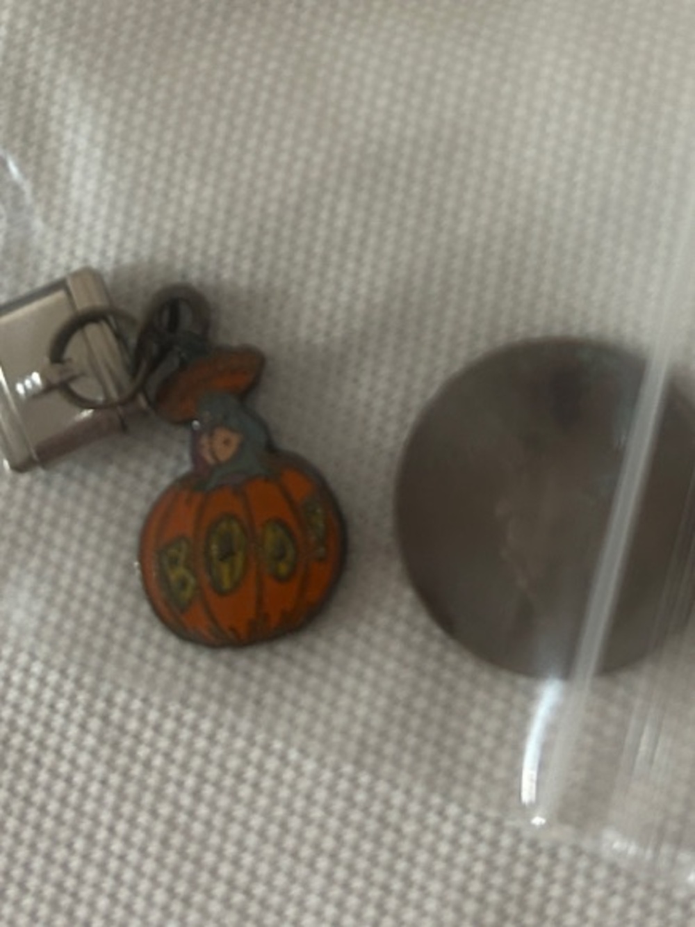 Disney Eeyore add a charm link Cute Pumpkin 'Boo' Enamel Charm